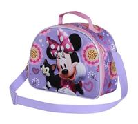 Disney Minnie Mouse Cat-Bolsa Portamerienda 3D, Lila, 26 x 20 cm