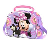 Disney minnie mouse cat-bolsa portamerienda 3d, lila, 26 x 20 cm
