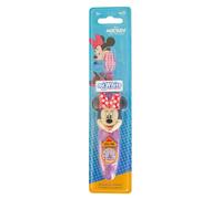 Disney Minnie Mouse - Cepillo de dientes LED para niños con temporizador de luz intermitente de 2 minutos, cerdas suaves, mango antideslizante para niños de 3 a 14 años, sin BPA y no tóxico