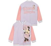 Disney Minnie Mouse Chaqueta Niña, Chaqueta Bomber Minnie, Chaquetas Para Niña Algodón, Morado 6-7 años