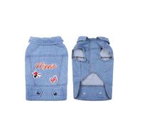 Cerdá - For Fan Pets - Chaqueta para Perros de Tela Vaquera Fabricada en Algodón al 65% y Poliéster al 35% | Ajuste de Velcro y Estampada con su Personaje Favorito de Minnie - Licencia Oficial Disney