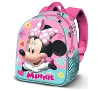 Disney Minnie Mouse Charm-Mochila 3D Elite, Rosa 25 x 30 cm, Capacidad 7 L