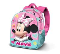 Disney Minnie Mouse Charm-Mochila 3D Elite, Rosa 25 x 30 cm, Capacidad 7 L
