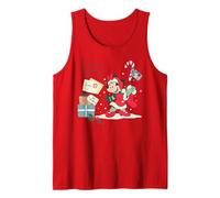 Disney Minnie Mouse Christmas Dear Santa... Retro Holiday Camiseta sin Mangas