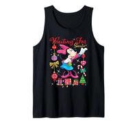 Disney Minnie Mouse Christmas Waiting for Santa Holiday Camiseta sin Mangas