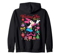 Disney Minnie Mouse Christmas Waiting for Santa Holiday Sudadera con Capucha