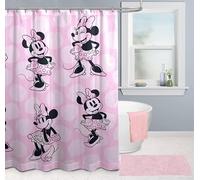 Disney Minnie Mouse - Cortina de ducha (178 x 182 cm), color rosa