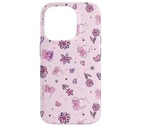Disney Minnie Mouse Cute Pink Spring Sweetness Pattern Carcasa para iPhone 14 Pro