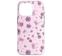 Disney Minnie Mouse Cute Pink Spring Sweetness Pattern Carcasa para iPhone 16 Pro