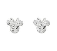 Disney Minnie Mouse E905162RAPRL - Pendientes de plata de ley con piedra de la suerte, plata de ley, cristal, Plata de ley, Crystal