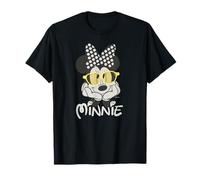 Disney Minnie Mouse en blanco y negro de lunares vintage Camiseta