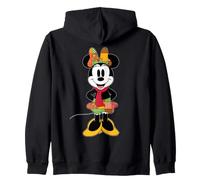 Disney Minnie Mouse Fall Patchwork Pattern Fashion Patches Sudadera con Capucha