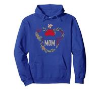 Disney Minnie Mouse Family Holiday (Mom) Sudadera con Capucha, Unisex para adultos, Azul Real, M