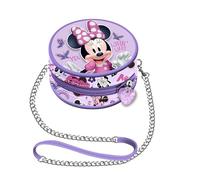 Disney Minnie Mouse Frozen 2-Mini Bolso con Cadena Redondo, 9 x 9 cm, Lila Butterflies