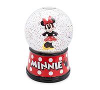 Disney Minnie Mouse,Globo de nieve iluminado con purpurina en remolino, bonitos regalos novedosos y coleccionables,6 pulgadas de alto