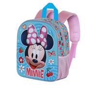 Disney Minnie Mouse Happiness-Mochila 3D Elite, Azul, 25 x 30 cm, Capacidad 7 L