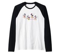 Disney Minnie Mouse Hula-Hula Dance Hawaii Tropical Vacation Camiseta Manga Raglan
