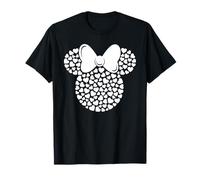 Disney Minnie Mouse Icon Filled with White Hearts Camiseta