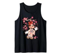 Disney Minnie Mouse in Kimono Cherry Blossoms Spring Sakura Camiseta sin Mangas