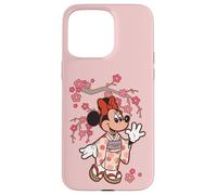 Disney Minnie Mouse in Kimono Cherry Blossoms Spring Sakura Carcasa para iPhone 15 Pro Max
