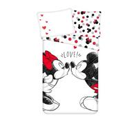 Disney Minnie Mouse in Love Partner - Funda de edredón para 135/140 x 200 cm