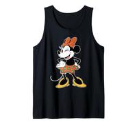 Disney Minnie Mouse in Orange & Green Color Trend Wink Pose Camiseta sin Mangas