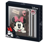 Disney Minnie Mouse Journey-Caja Regalo con Diario y Bolígrafo Fashion, Marrón