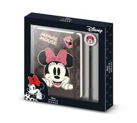 Disney Minnie Mouse Journey-Caja Regalo con Diario y Bolígrafo Fashion, Marrón