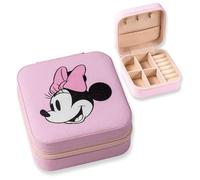 Disney Minnie Mouse - Joyero pequeño cuadrado rosa pastel