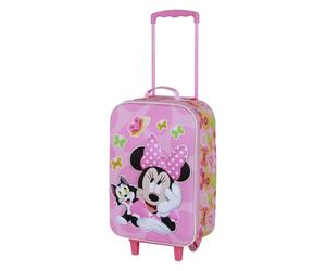 Disney Minnie Mouse Kitten-Maleta Trolley Soft 3D, Rosa, 17 x 33 x 52 cm, Capacidad 26 L