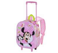 Disney Minnie Mouse Kitten-Mochila 3D con Ruedas Pequeña, Rosa, 26 x 34 cm, Capacidad 7 L