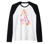 Disney Minnie Mouse Matching Fashion Bag Charm Camiseta Manga Raglan