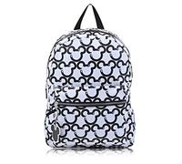 Disney Minnie Mouse Mochila para mujeres y adolescentes | Mickey Mouse bolsa de hombro de doble correa para mujer (Mickey blanco), Mickey Blanco, L, Mochila