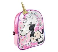 Disney Minnie Mouse Mochila para Niñas, Diseño 3D, Bolsa de Equipaje, Mochila de Viaje Infantil, Regalo para Niñas | Rosa
