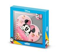 Disney Minnie Mouse Muffin-Diario Corazón Llave + Boli, Rosa