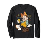 Disney Minnie Mouse Natural Charmer Fall Patchwork Style Manga Larga