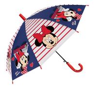 DISNEY Minnie Mouse Paraguas para niñas, plegable y automático (Minnie Mouse)