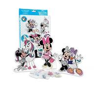 Disney Minnie Mouse Pegatinas de Diamantes, Incluye 3 Dibujos y 1400 Pegatinas de Diamantes, Kit de Artes y Manualidades para Niñas