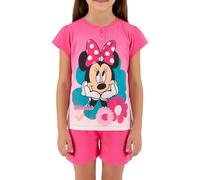 Disney Minnie Mouse Pijamas para Niñas, Diseño Minnie Camiseta y Pantalón Corto Conjunto 2 Piezas, Regalo para Niñas, Tallas 3 a 8 Años (FR/ES, Edad, 3 años, Regular, Fuchsia)
