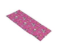 Disney Minnie Mouse Pink & Aqua Preschool Nap Pad Sheet, Pink, Aqua, Yellow,