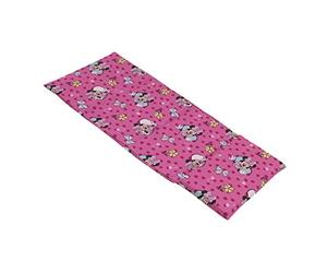 Disney Minnie Mouse Pink & Aqua Preschool Nap Pad Sheet, Pink, Aqua, Yellow,