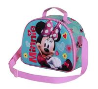 Disney Minnie Mouse Pose-Bolsa Portamerienda 3D, Rosa, 26 x 20 cm