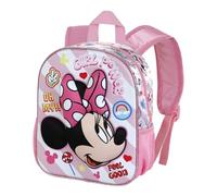 Disney Minnie Mouse Power-Mochila 3D Pequeña, Rosa, 26 x 31 cm, Capacidad 8,5 L