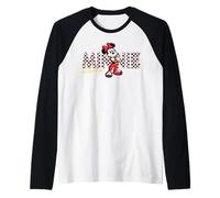 Disney Minnie Mouse Racing Mickey & Friends Race Car Drivers Camiseta Manga Raglan
