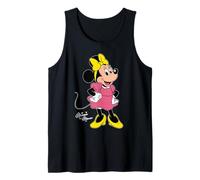 Disney Minnie Mouse Retro Character Cute Pose Trip Matching Camiseta sin Mangas