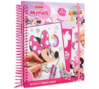 Disney Minnie Mouse - Set Creativo con Plantillas, Pegatinas y Dibujos para Colorear - Actividades para Niños +3 Años (MM24356)