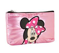 Disney Minnie Mouse Shoes-Estuche Portatodo Plano Padding, Rosa, 22 x 14 cm
