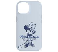 Disney Minnie Mouse Sketch con nombre Retro Vintage Art Style Carcasa para iPhone 14