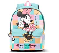 Disney Minnie Mouse Squares-HS FAN Mochila 3.0, Azul 31 x 41 cm, Capacidad 22 L