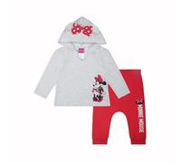 Disney Minnie Mouse - Sudadera con capucha para niña (2 piezas) - gris - 12 meses